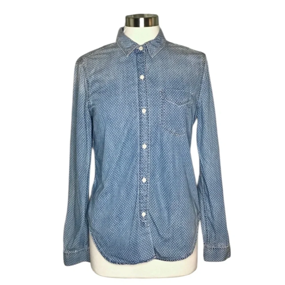Gap Icon M Boy shirt polka dot denim